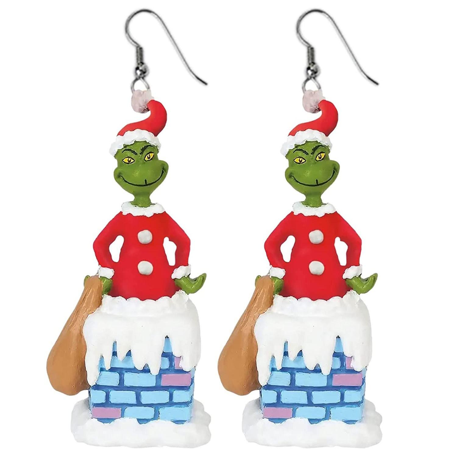 

1 Pair Cute Cartoon Grin- Earrings Gift For Women Girl Birthday/Valentine s Day/Anniversary One Size