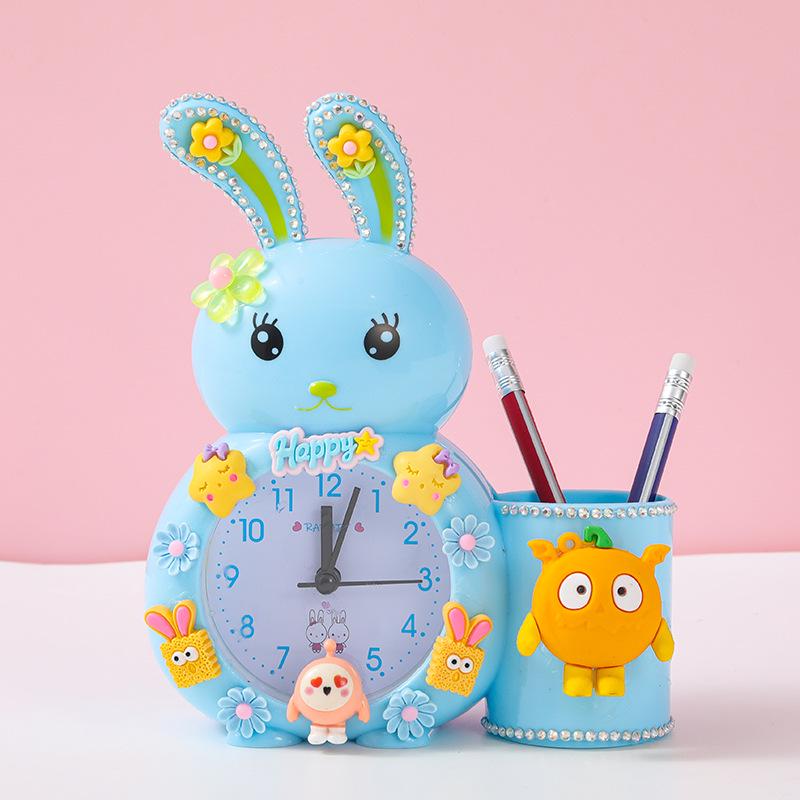 DIY Children's Alarm Clock Kit: Creative Handmade Desktop Ornament & Educational Toy