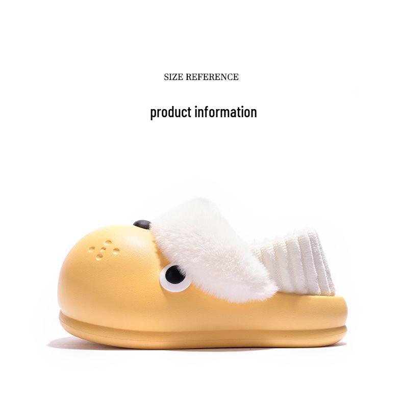 Cozy Winter Dog Slippers: Detachable, Versatile, Warm Cotton with EVA Sole - Cute & Dirt-Resistant for Outdoor Use