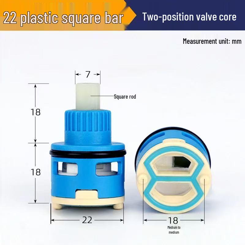 Ceramic Hot/Cold Faucet Cartridge Kit for Kitchen, Basin, and Shower Repair
