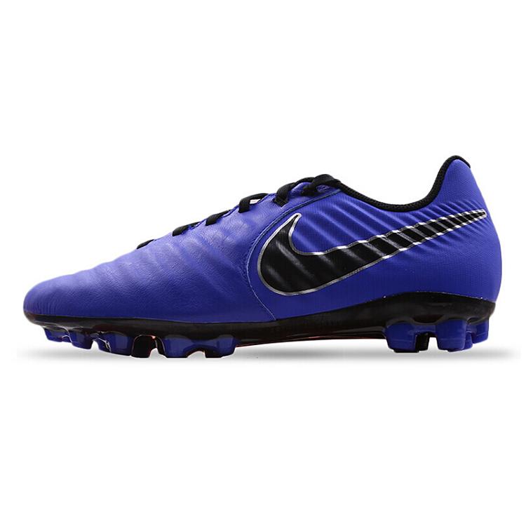 Nike Tiempo Legend 7 AG Artificial Ground Cushioning Slip Resistant Abrasion Resistant Soccer Shoes Men's Blue Black (Unisex) Soccer Shoes