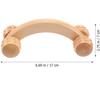 Wooden Round Roller 4 Wheels Waist Back Massager To Lose Weight To Eliminate Cellulite And Shape Wooden Stick Home
