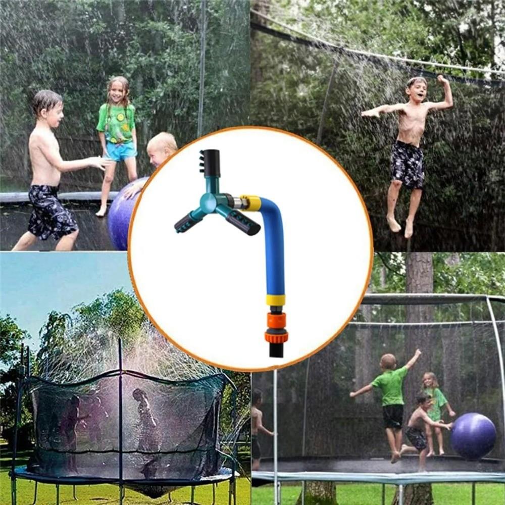 Adjustable Trampoline Sprinkler 360 Degree Rotating Pet Showering Sprinkler  Irrigation