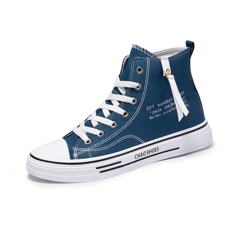 Trending high-top lerretssko Herre Uformell Kul mote Street Style Sko Hip Hop sneakers for tenåringer