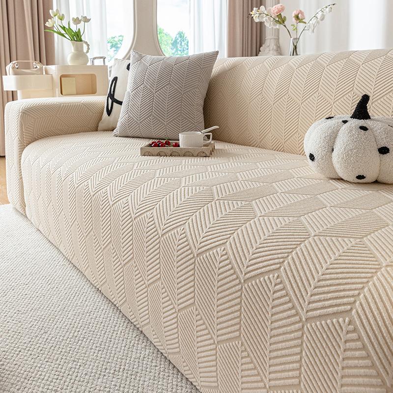 Stil Simplu Moale Polar Fleece Greu Husa Canapea Nouă Toamnă și Iarnă Anti Alunecare Husa Universală Complet Acoperitoare