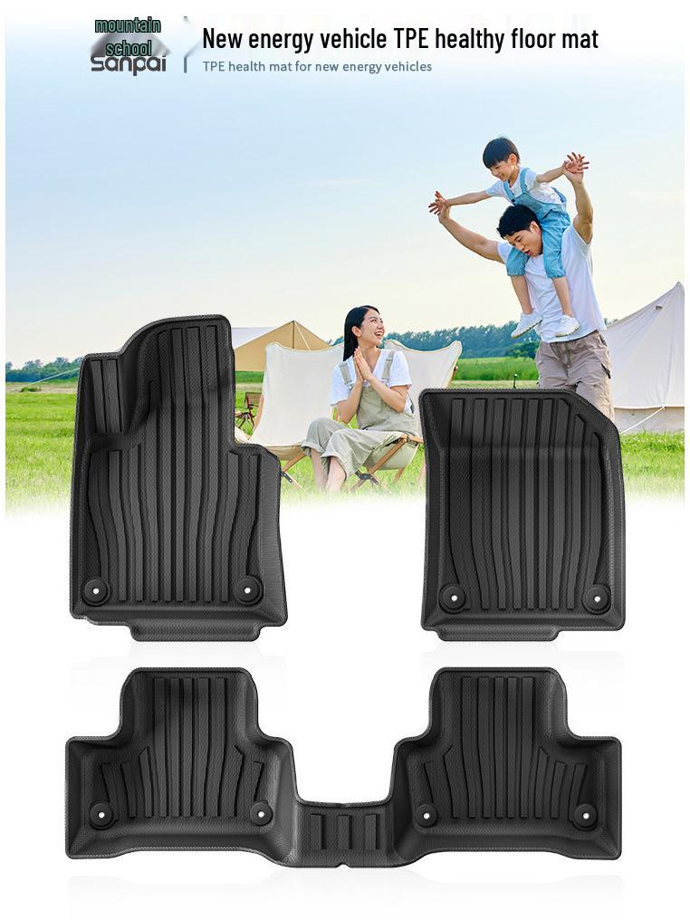 Eco-Friendly TPE Floor Mats for 18-26 Volvo XC60 - Includes Dirt-Resistant Trunk Mat