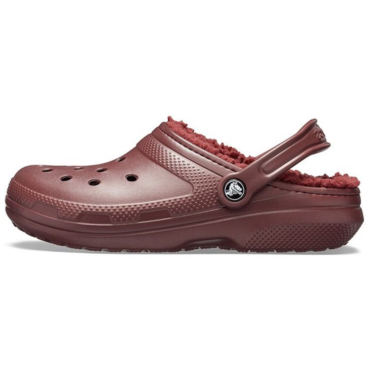 Crocs Classic Clog Eva Classic Warm Cotton Perforated Clogs Unisex clogs Burgundy 203591-60U