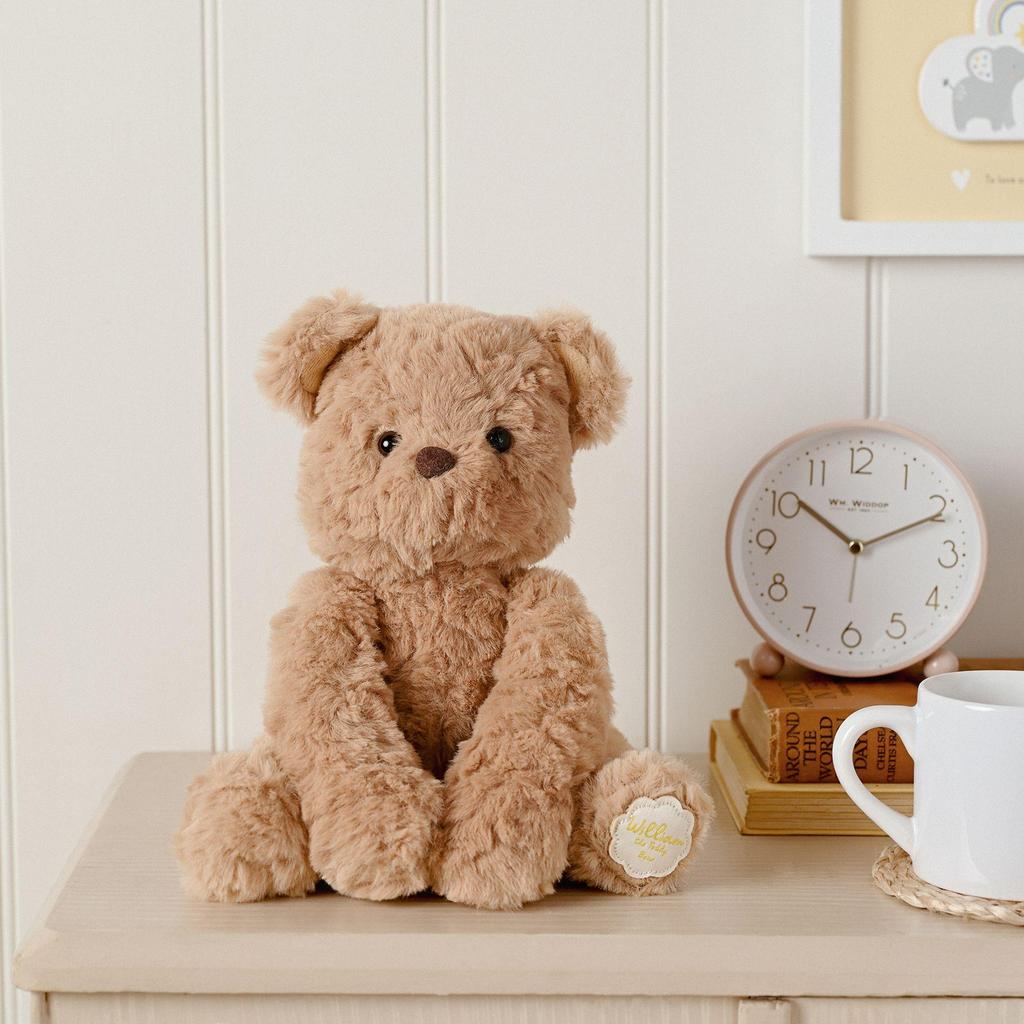 William The Plush Sitting Brown Teddy Bear 22 Cm