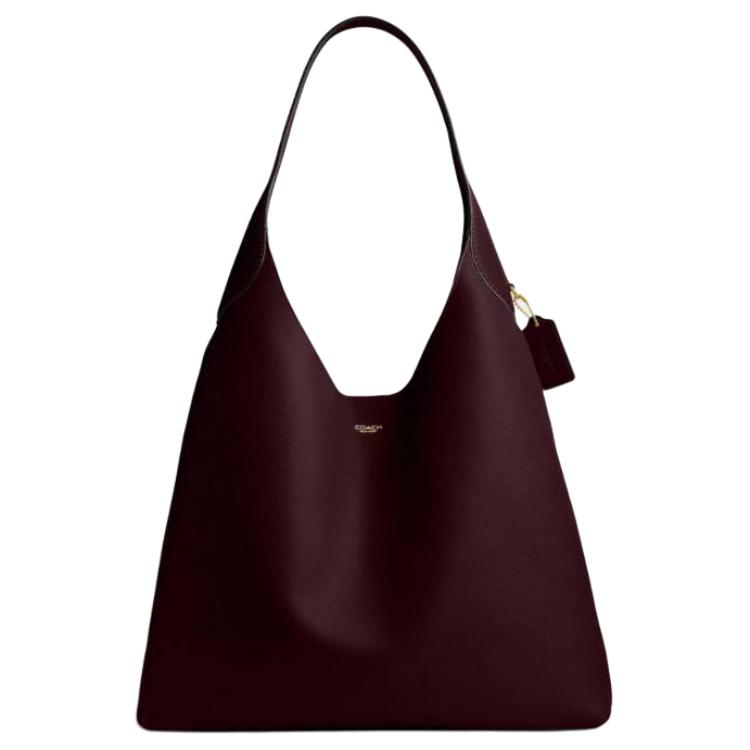 

Coach Brooklyn 39 Logo Design Leather Hobo Shoulder Bag Large Women bags Burgundy CU044-B4MER Basic Set (Bag+Dust Bag)