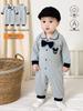 Baby Boy British Style Gentleman Jumpsuit – Four Seasons Pure Cotton Romper