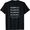 Computer Binary Code Programmer T Shirts Funny Developer Geek Gift Men Women Short Sleeve TShirt Graphic T Shirts