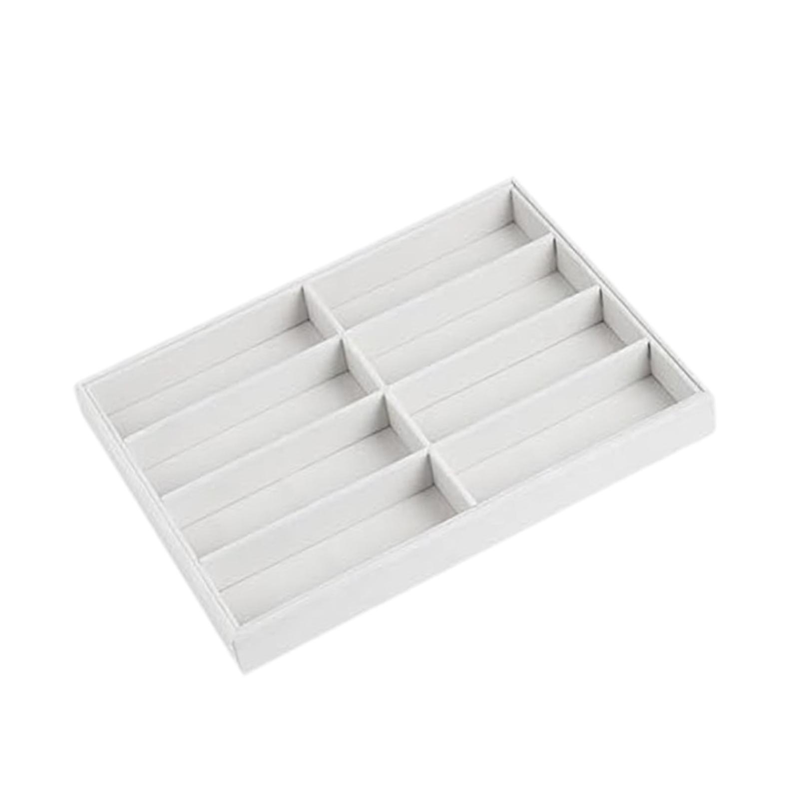 

Sunglasses Organizer Tray 8 Grids Jewelry Display Organizers Sturdy Eyeglasses Storage Box for Bedroom Store Tabletop Home сірий колір