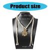 Stylish Sun and Heart Long Necklace Adjustable Neckchain Fashionable Jewelry Stylish Women's Accessories for Casual Wear