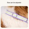 Cotton Dog Collar, Cute Puppy Collar with Plastic Buckle, Adjustable Soft Natural Fabric Pet Collar for Small Medium Large Dogs