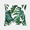 Tropical Plant Cushion Cover Polyester Green Leaf Decorative Pillow Cover Throw Pillow Cover Home Cushion Cover