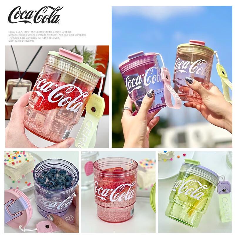 Gemige Coca-Cola vattenflaska i bambustil