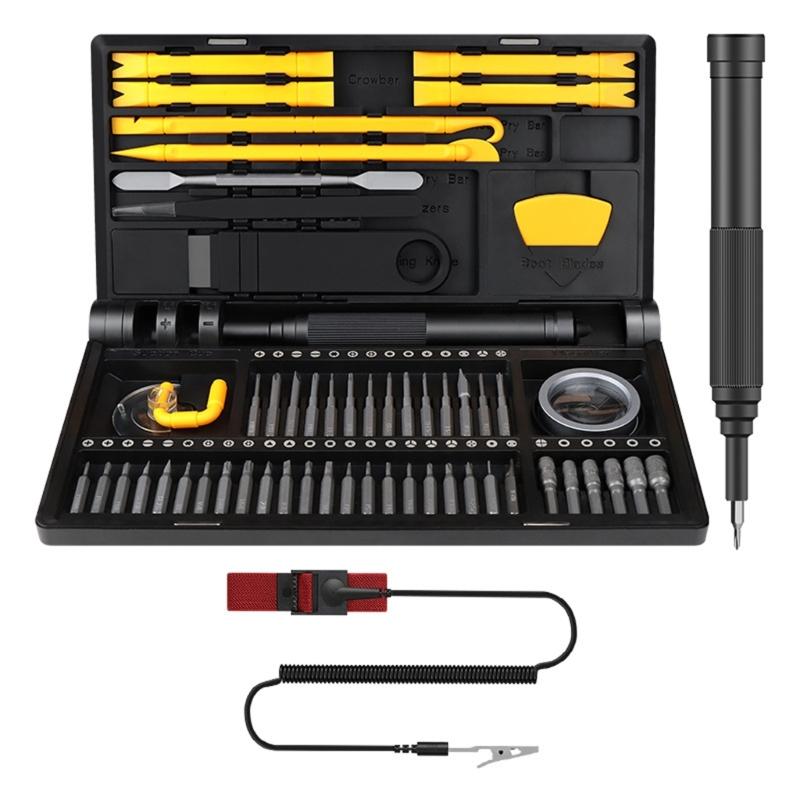 69 in 1 Precisions Screwdriver Set Tool Gifts for Men, Magnetic Tool Kits with 42 Magnetic Bits Repair for Electronics