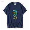 Zorak Retro Cartoon Character Worn Look T Shirt vintage Washed Stretched graphic Top For Everyday Wear homme Versatile Stylish