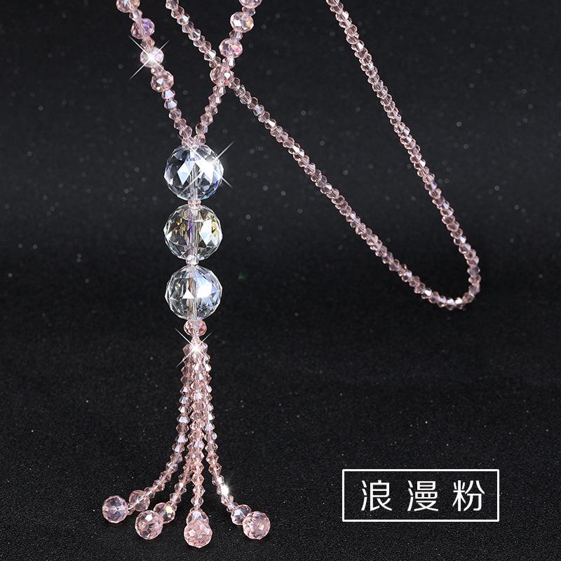 Shaped Chic Wave Crystal Necklace For Women With Colorful Tassels For Every Outfit