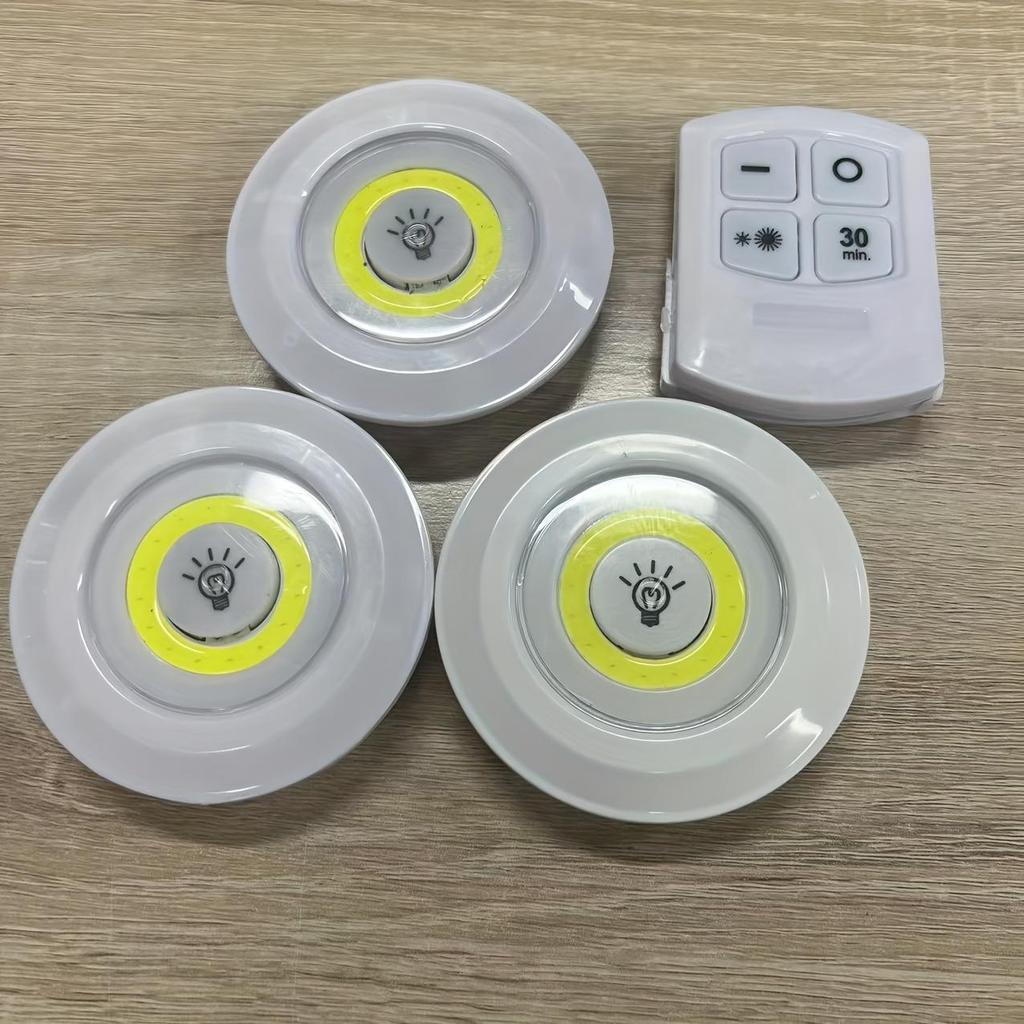 [Smart LED Lights] Smart Wireless LED Under-Cabinet Lights - COB Night Light With Remote Control - Perfect For Wardrobe, Kitchen & More