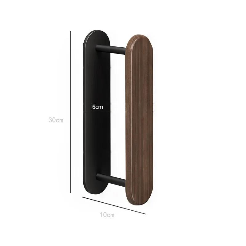 Raft Organizator Multifuncțional de Uz Casnic Montat pe Perete, Articole de Depozitare din Lemn Masiv, Balcon Fără Găuri, Rafturi pentru Uscat