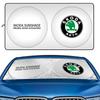 Auto Frontscheiben-Sonnenschutz Faltbar Windschutzscheiben-UV-Block-Abdeckung Für Skoda SUPERB RAPID KAROQ Ventilschäfte & Kappen