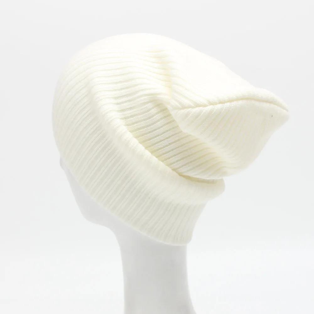 Elastic Solid Color Warm Knitted Hat New Simple Soft Thin Knitted Hat Outdoor Warm and Cold Resistant Fashionable Hat
