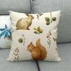 Cartoon Dinosaur Tree Series Digital Printing Short Plush Pillow Covers For Car Sofa Office Cushion Cover Home Goods