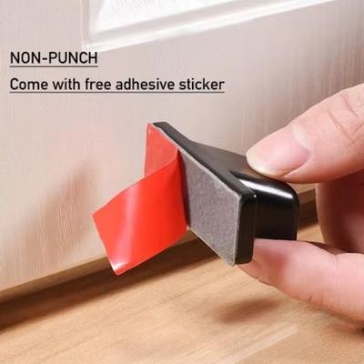 New No-drill Door Catch Floor-mounted Silent Magnetic Anti-collision Door Catcher Concealed Door Top