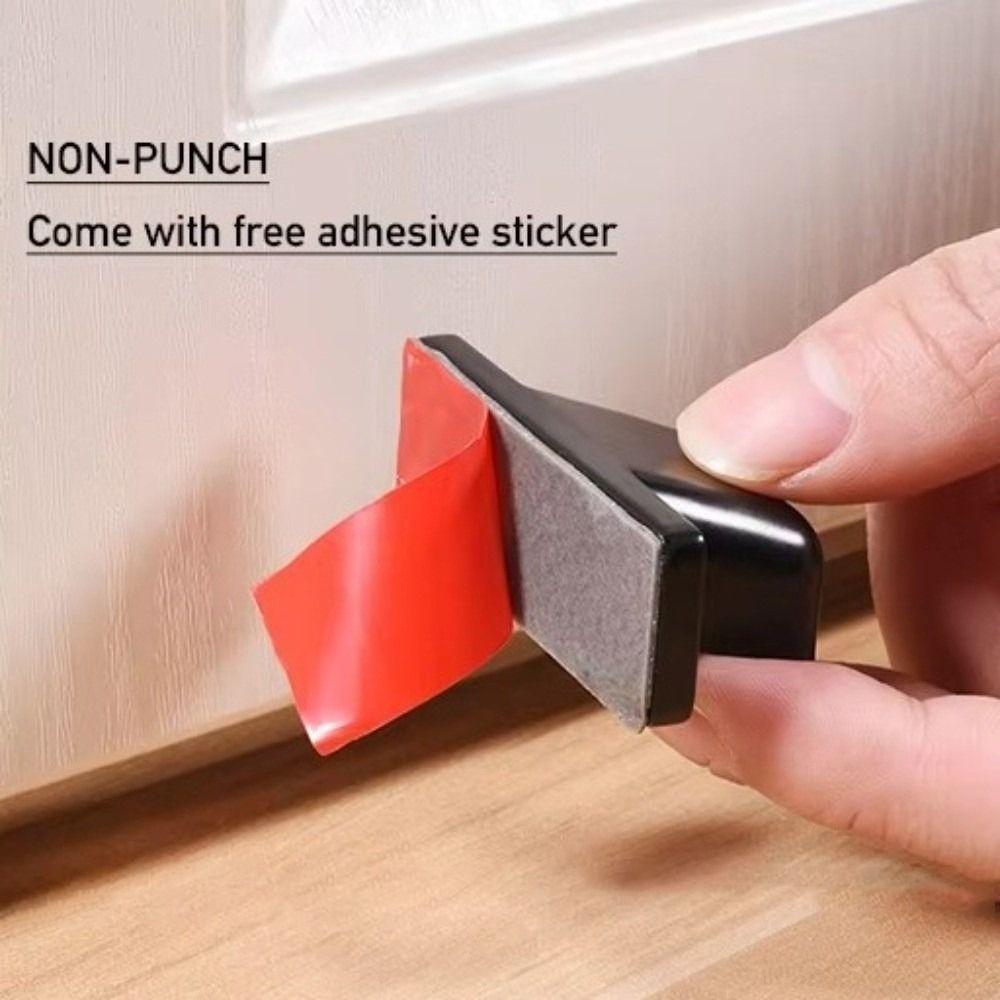 New No-drill Door Catch Floor-mounted Silent Magnetic Anti-collision Door Catcher Concealed Door Top