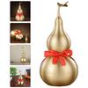 4/4.5 Inch Copper Gourd Ornament Smooth Wealth Gourd Figurine Brass Gourd Statue  Chinese Luck