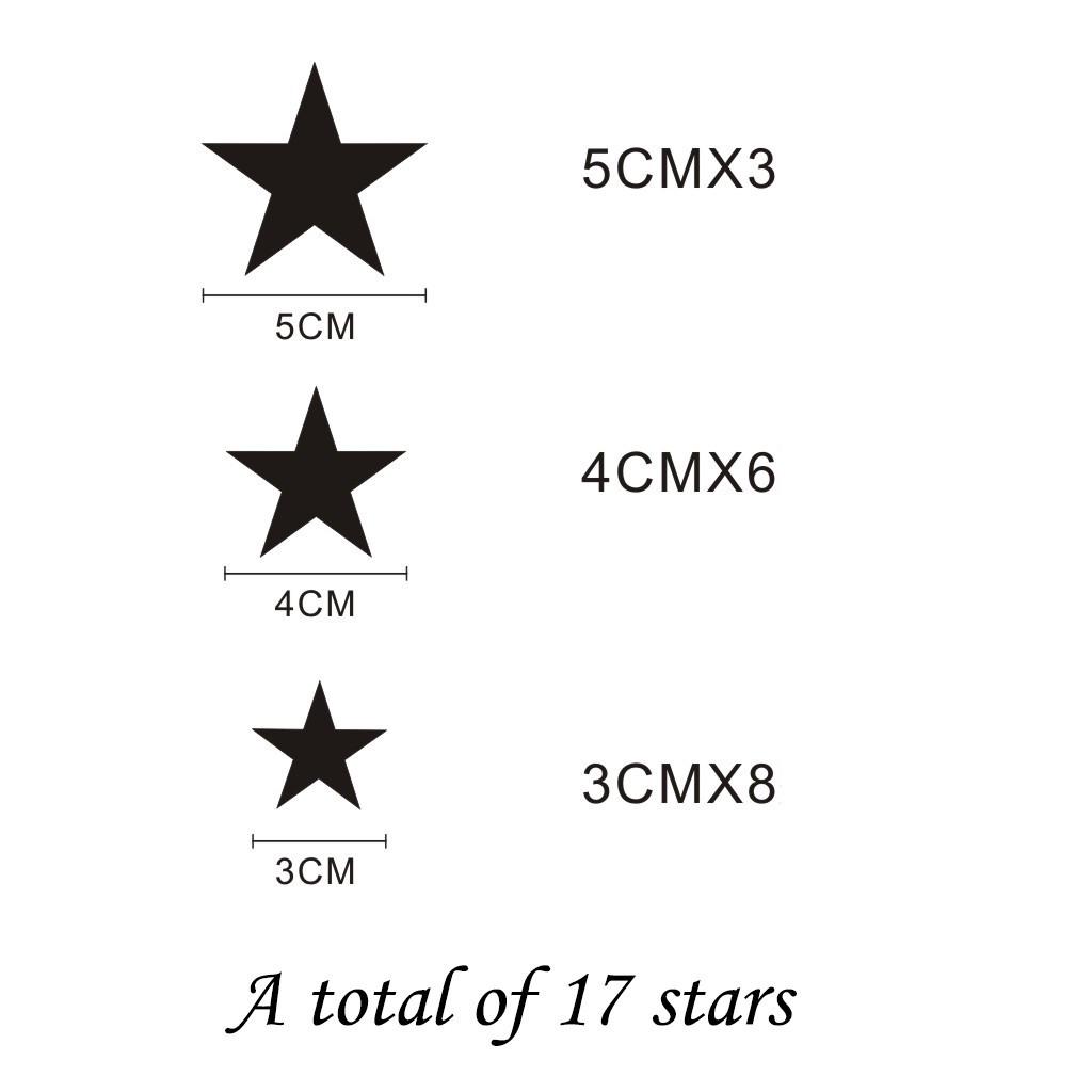 Mixed size Stars Wall Stickers Kid Decal Art Nursery Bedroom Vinyl Decoration