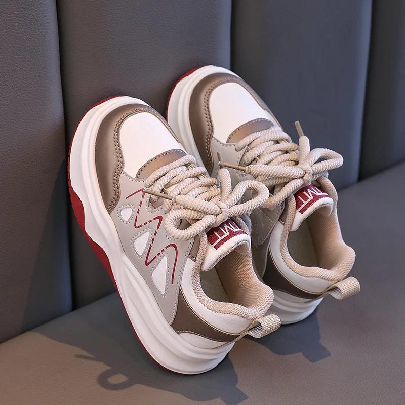 

Новые детские кроссовки весна осень нескользящие кроссовки для детей девочки школьная мода повседневные мальчики универсальные теннисные туфли 26 хаки