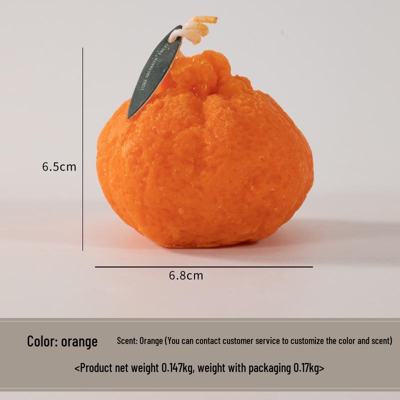 Handmade Creative Orange-Scented Candle Ornament