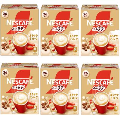 Nescafé Fuwa Latte Lait Doux 26p x 6 boîtes, café en stick, café latte, emballé individuellement