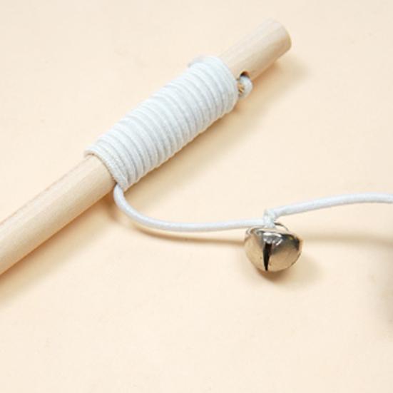 Interactive Cat Wand Toy Feather Plush Animal Cat Teaser Stick with Bell Indoor Kitten Play Exercise Toy