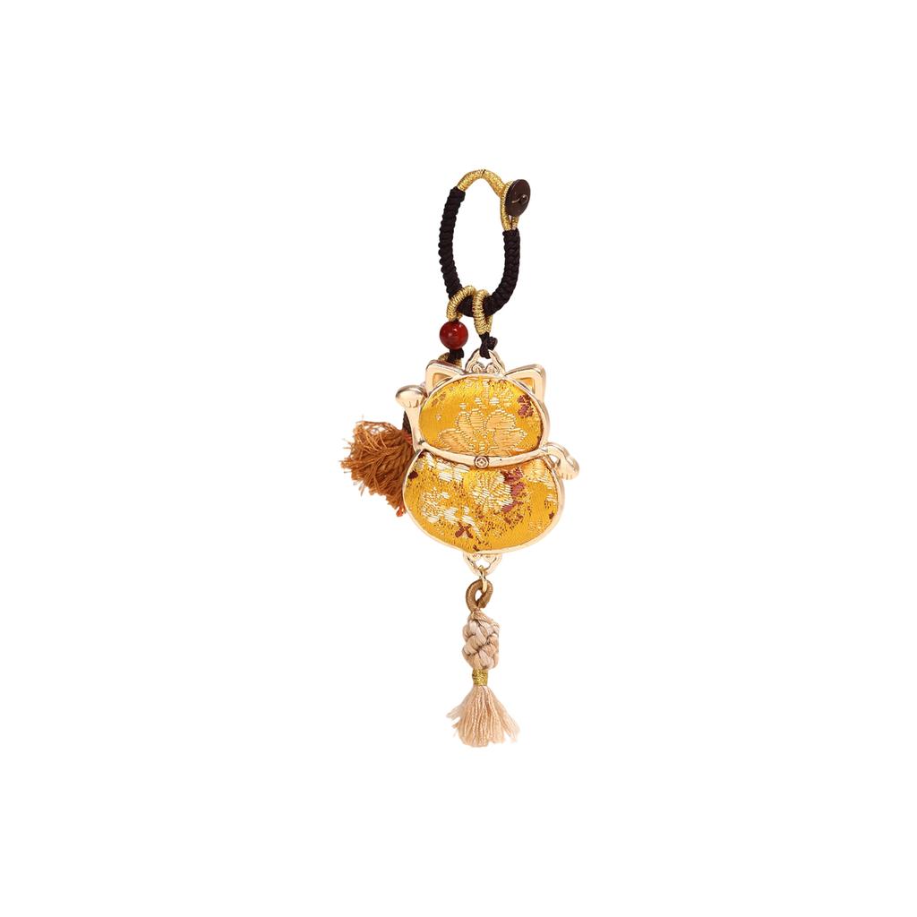Traditional Cultural Heritage Handcrafted Song Brocade Pendant, Year Of Series Bag Charm/keychain.