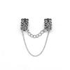 Antique Silver Brooch Collar & Scarf Clip for Men & Women