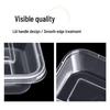 Disposable 4-Compartment Transparent Food Container