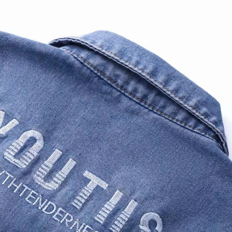 Fashionable Oversized Women's Denim Vest Cardigan Loose Fit Casual All-match with Pockets