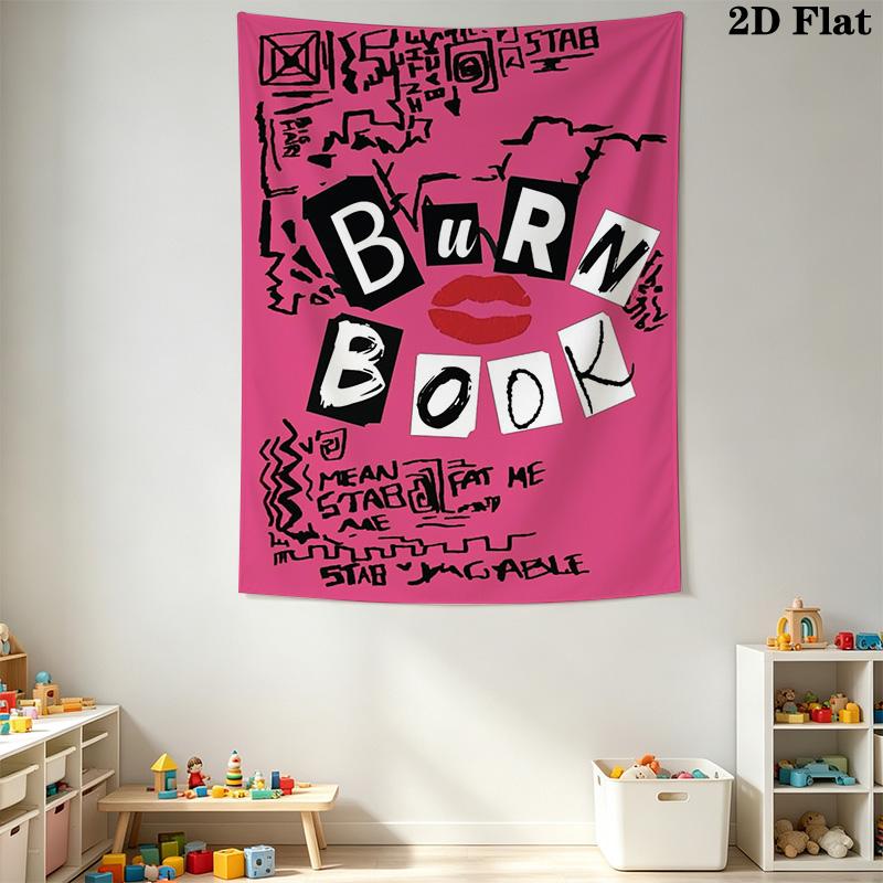 Burn Book Pattern Home Decor Tapestry, Wall Hanging, Decorative RV Wall Cloth.NGT0928614