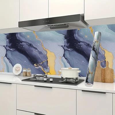 Kitchen Wall Stickers Adhesive Wall Wallpaper Waterproof and Oil Resistant Thickening High Temperature Resistance Cooking Bench