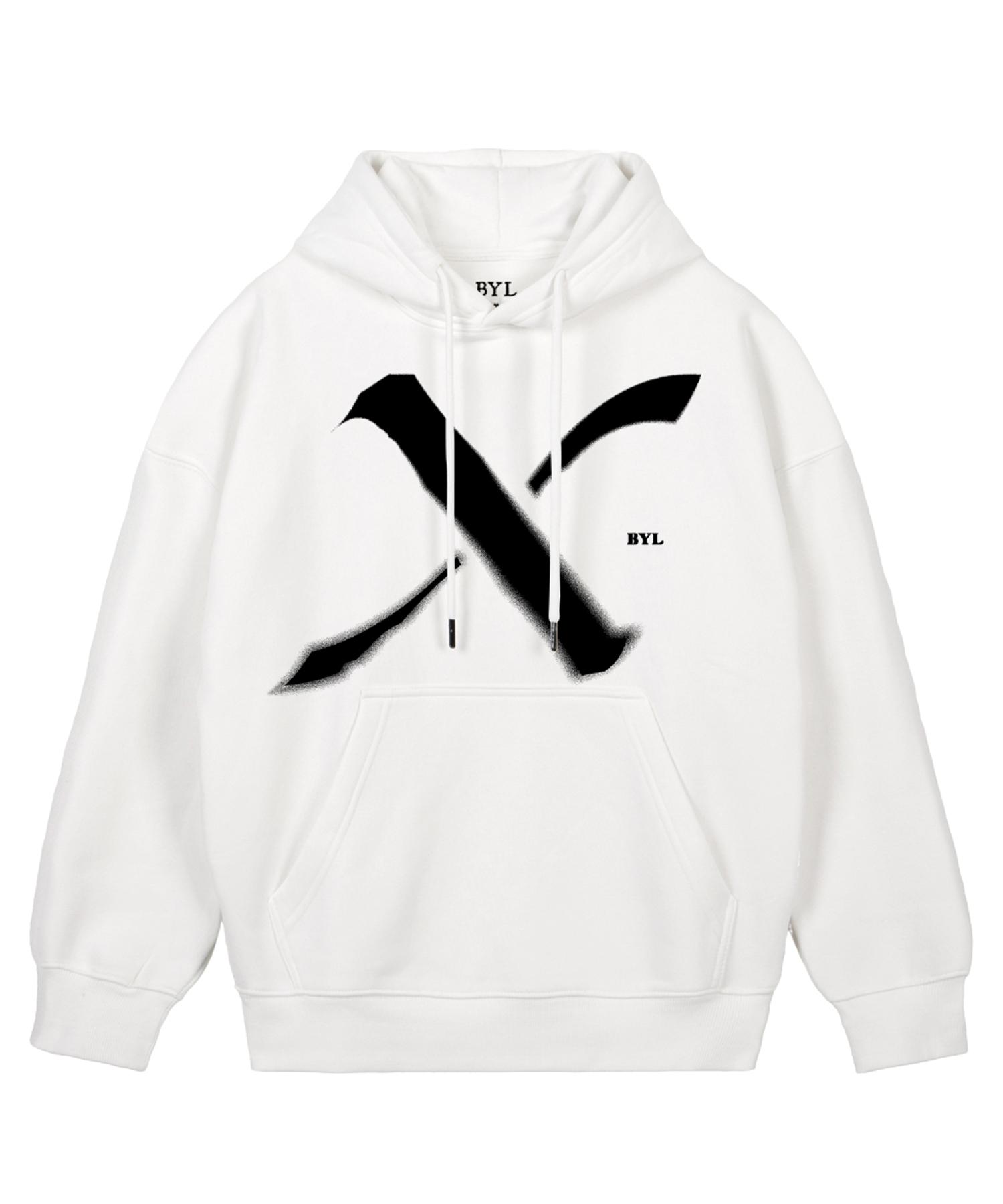 Biel X Logo Hoodie White M (Add Fleece)