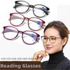 Vintage Round Reading Glasses Women Fashion Anti Blue Light Farsighted Eyeglasses Anti-fatigue Hyperopia Prescription Eyewear