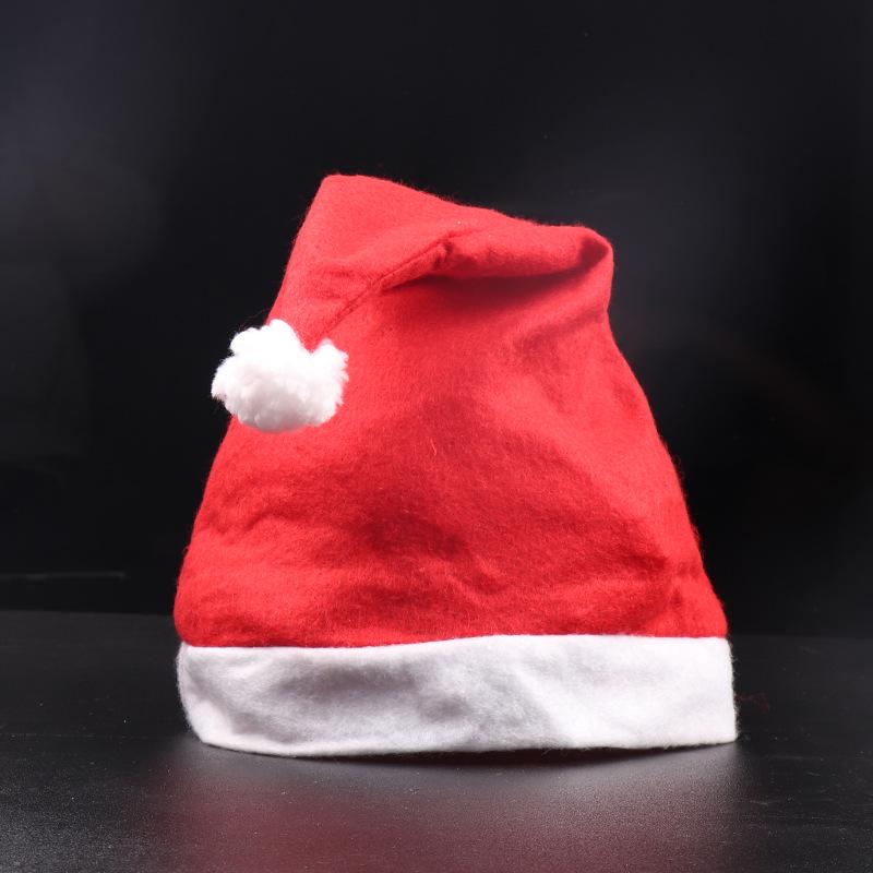 Adult & Children s Red Santa Claus Christmas Hats Non-Woven Santa Hat [Children]