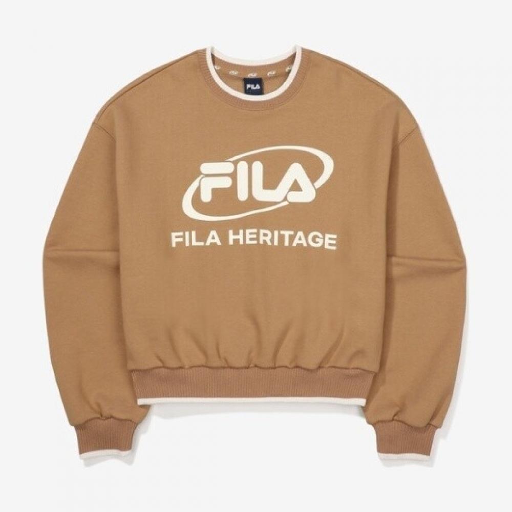 Fila Big Logo Cotton Blend Sweatshirt Fs2pof3156fcal 100(L)