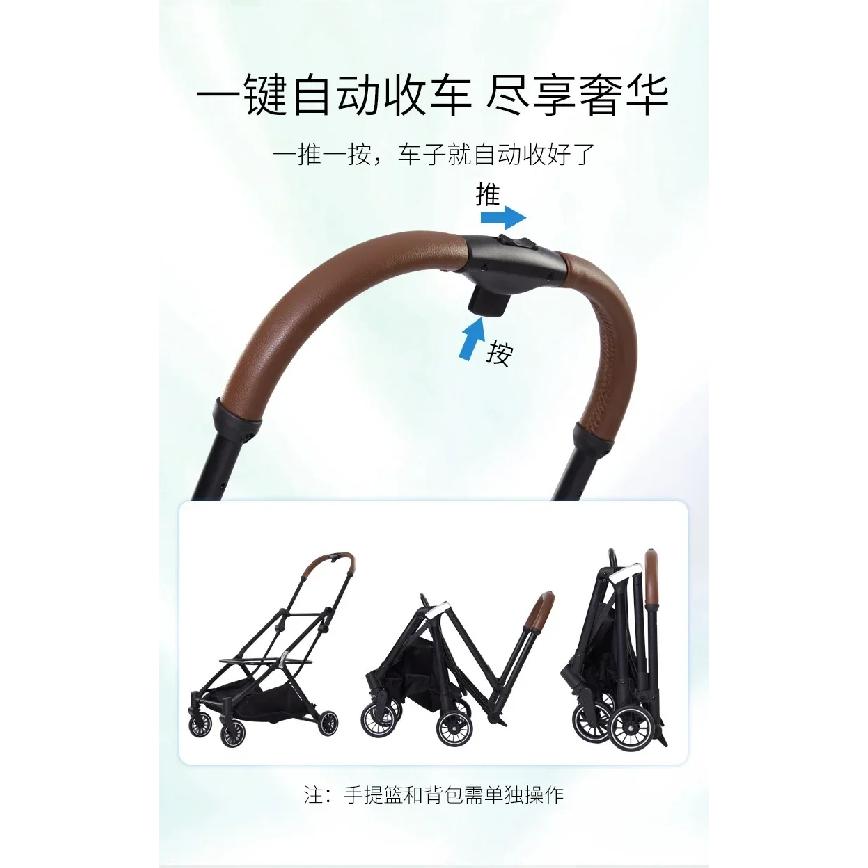 2026double-layer pet cart for outdoor play detachable automatic folding cat dog cart Pet Strollers