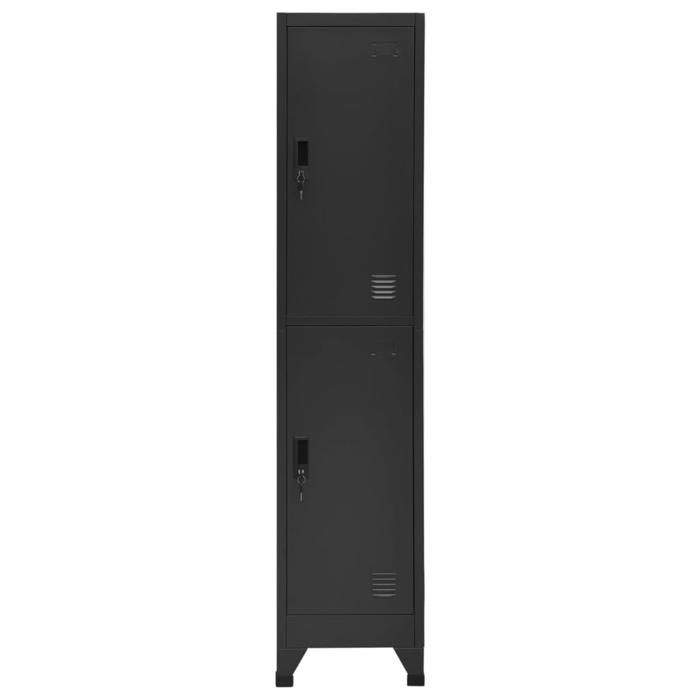 VidaXL Armoire à casiers Anthracite 38x45x180 cm Acier 339779