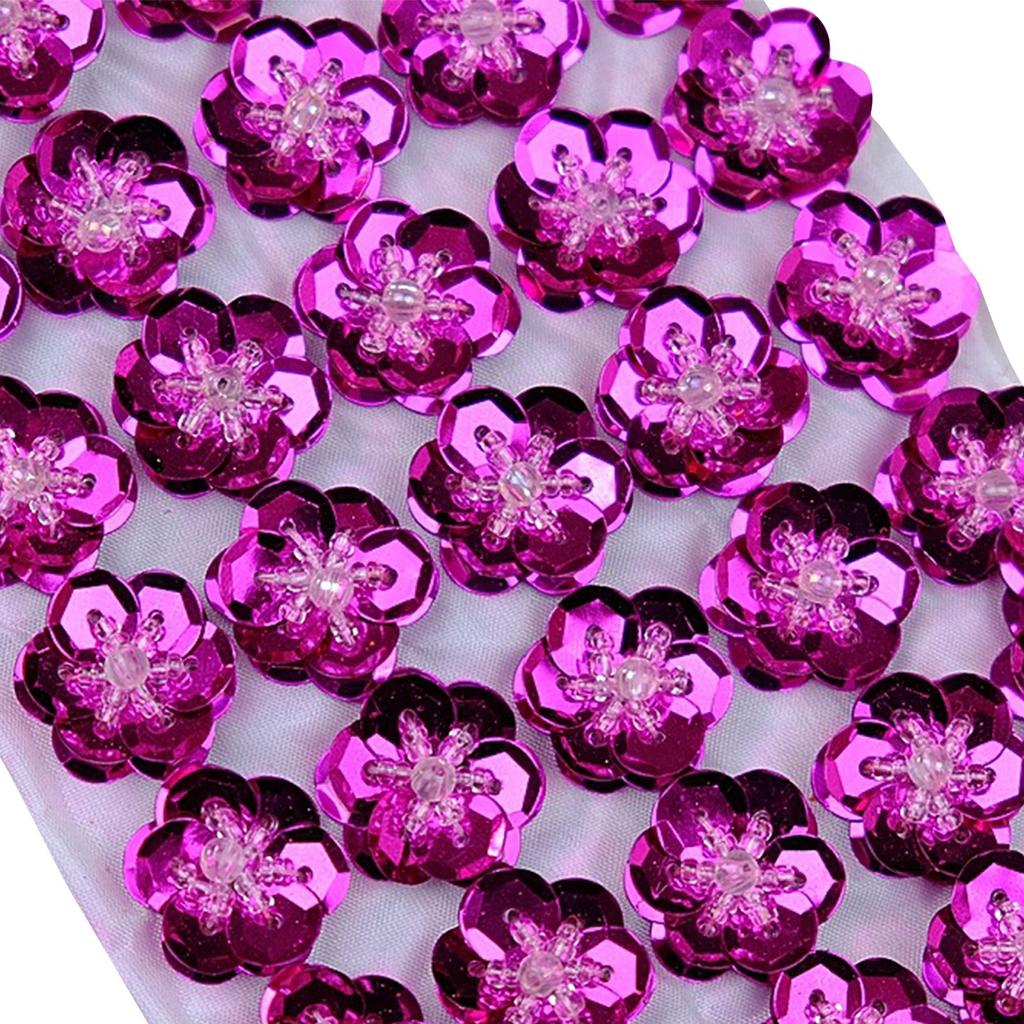 100 יחידות פרחי פאייטים 2 ס"מ תפירה בעבודת יד טלאים גב שטוח עשה זאת בעצמך מלאכות חתונה נעליים תיק