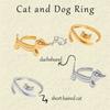 Cat Opening Ring Cartoon Women Jewelry Minimalist Dog Ring  Ladies